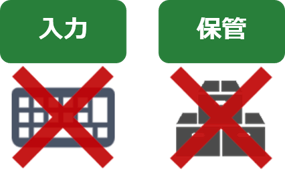 入力・保管のコストを削減！