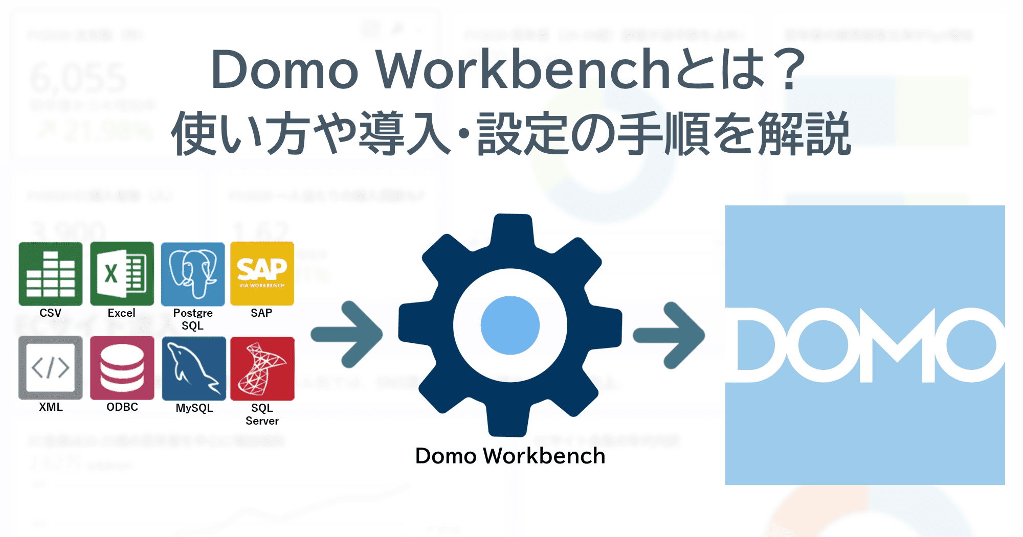 Domo Workbenchとは？使い方や導入・設定の手順を解説